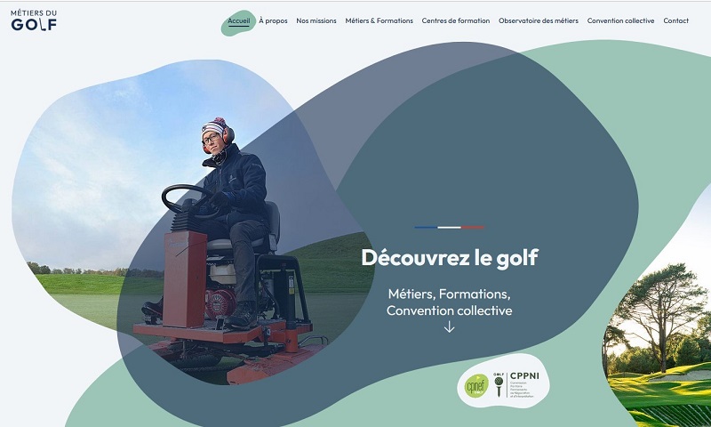 Visuel site les métiers du golf